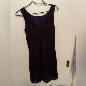 Purple sparkle evening gown in Size medium